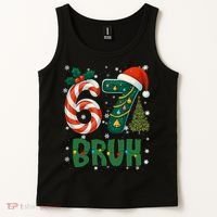 Bruh 67 Six Seven 6-7 Meme Christmas Funny Tank Top thumb 2