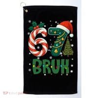 Bruh 67 Six Seven 6-7 Meme Christmas Funny Golf Towel thumb 0