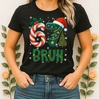 Bruh 67 Six Seven 6-7 Meme Christmas Funny Women's T-Shirt thumb 2