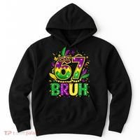 Bruh 67 Six Seven 6-7 Meme Mardi Gras Funny Hoodie thumb 0