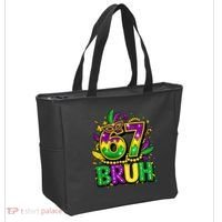 Bruh 67 Six Seven 6-7 Meme Mardi Gras Funny Tote Bag thumb 2