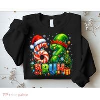 Bruh 67 Six Seven 6-7 Meme Christmas Sweatshirt thumb 2