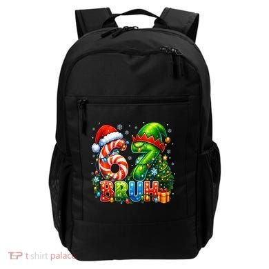 Bruh 67 Six Seven 6-7 Meme Christmas Backpack