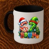 Bruh 67 Six Seven 6-7 Meme Christmas Coffee Mug thumb 2