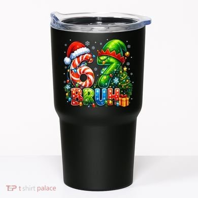 Bruh 67 Six Seven 6-7 Meme Christmas Tumbler