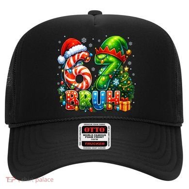 Bruh 67 Six Seven 6-7 Meme Christmas Hat