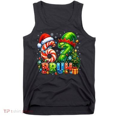 Bruh 67 Six Seven 6-7 Meme Christmas Tank Top