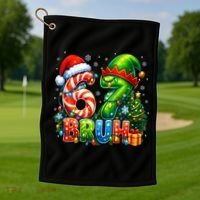 Bruh 67 Six Seven 6-7 Meme Christmas Golf Towel thumb 1