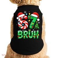Bruh 67 Six Seven 6 7 Meme Christmas Doggie Tank thumb 0