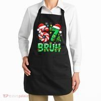 Bruh 67 Six Seven 6 7 Meme Christmas Apron thumb 2