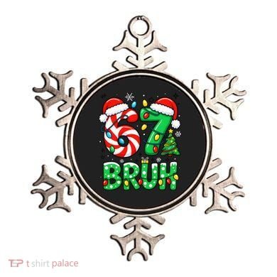 Bruh 67 Six Seven 6 7 Meme Christmas Ornament