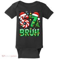 Bruh 67 Six Seven 6 7 Meme Christmas Baby Bodysuit thumb 0