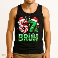Bruh 67 Six Seven 6 7 Meme Christmas Tank Top thumb 3