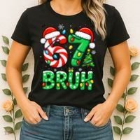 Bruh 67 Six Seven 6 7 Meme Christmas Women's T-Shirt thumb 2