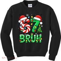 Bruh 67 Six Seven 6 7 Meme Christmas Kids Sweatshirt thumb 0