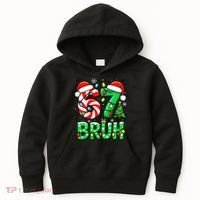 Bruh 67 Six Seven 6 7 Meme Christmas Kids Hoodie thumb 0