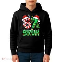 Bruh 67 Six Seven 6 7 Meme Christmas Kids Hoodie thumb 4