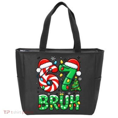 Bruh 67 Six Seven 6 7 Meme Christmas Tote Bag