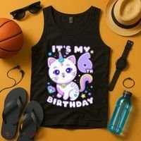 Birthday 6 years old cat unicorn 6th birthday Tank Top thumb 4