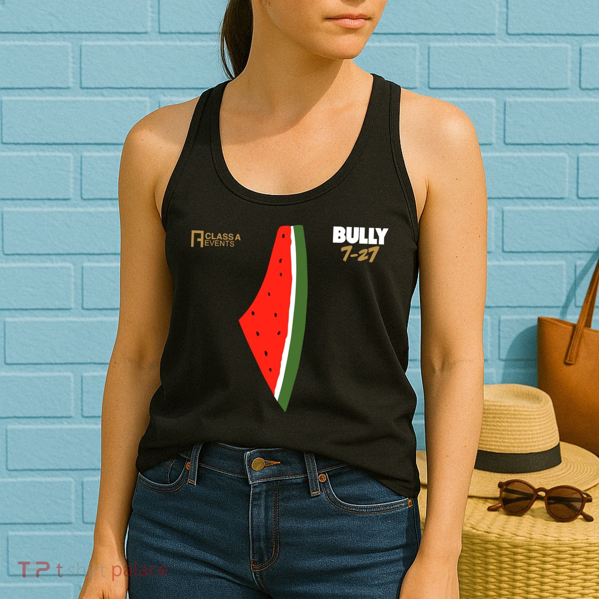 Bully 727 Palestine Watermelon Women's Tank Top