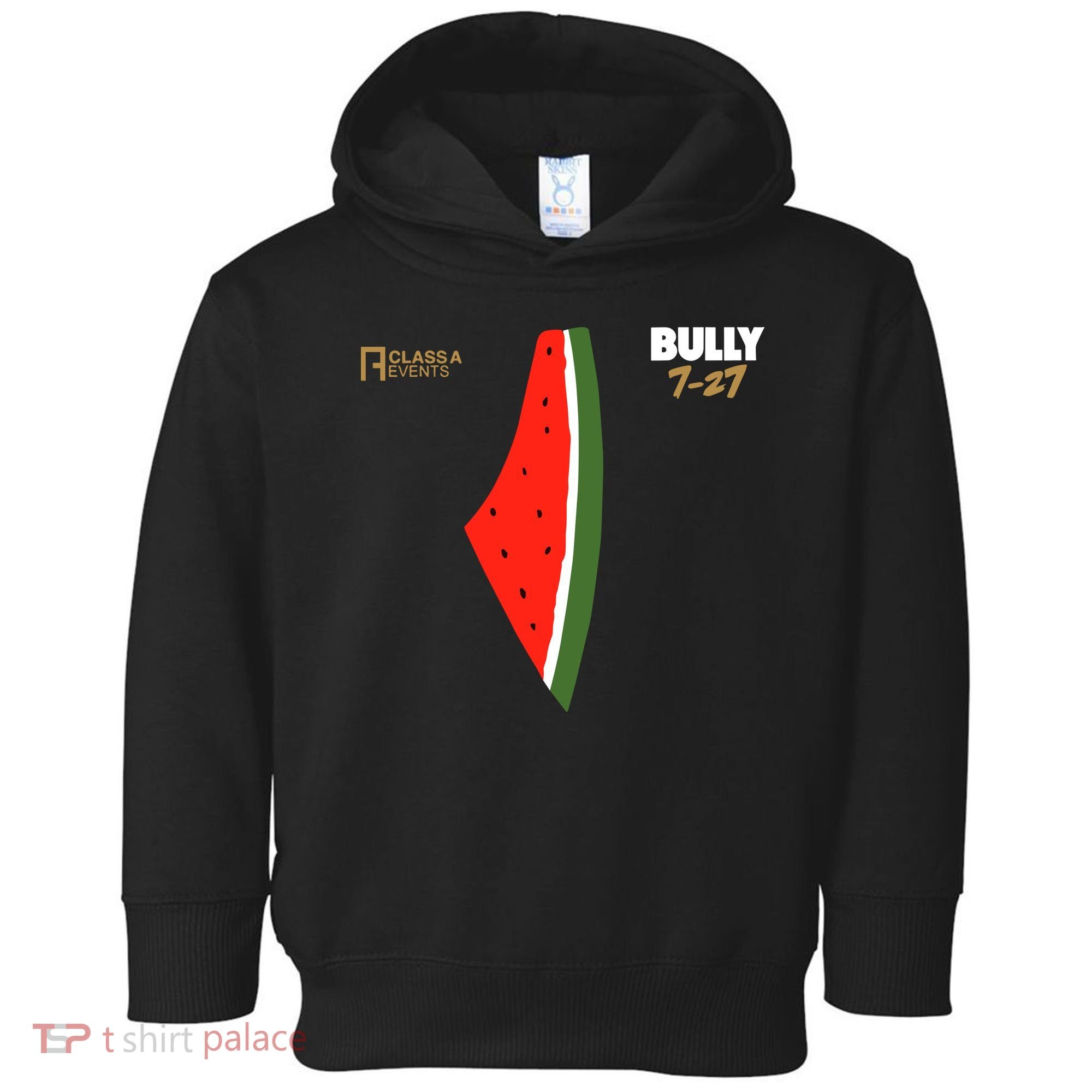 Bully 727 Palestine Watermelon Toddler Hoodie