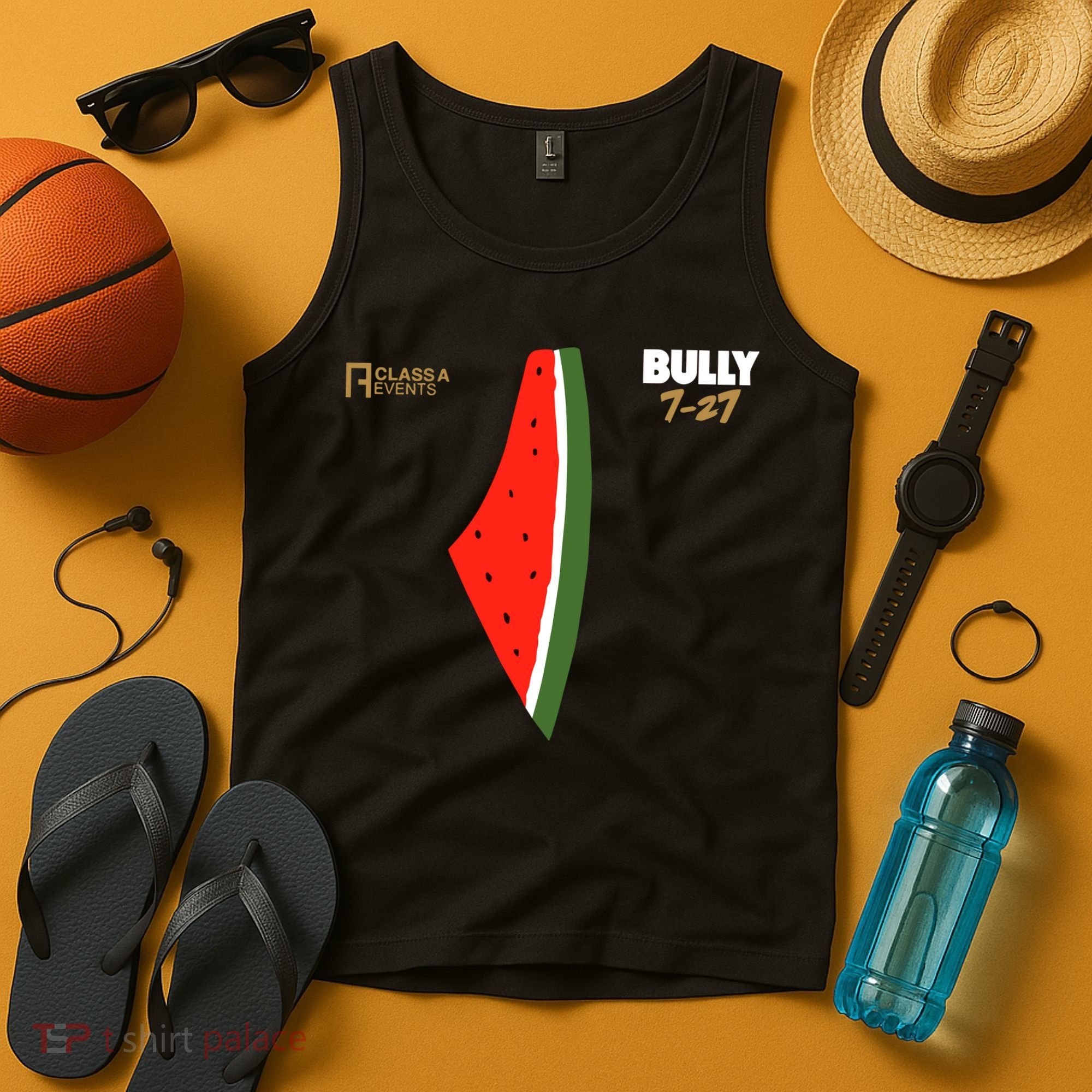 Bully 727 Palestine Watermelon Tank Top