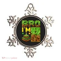 Boy 8th Birthday Boy Bro I’M 8 Year Old Gamer Pixel Ornament thumb 0