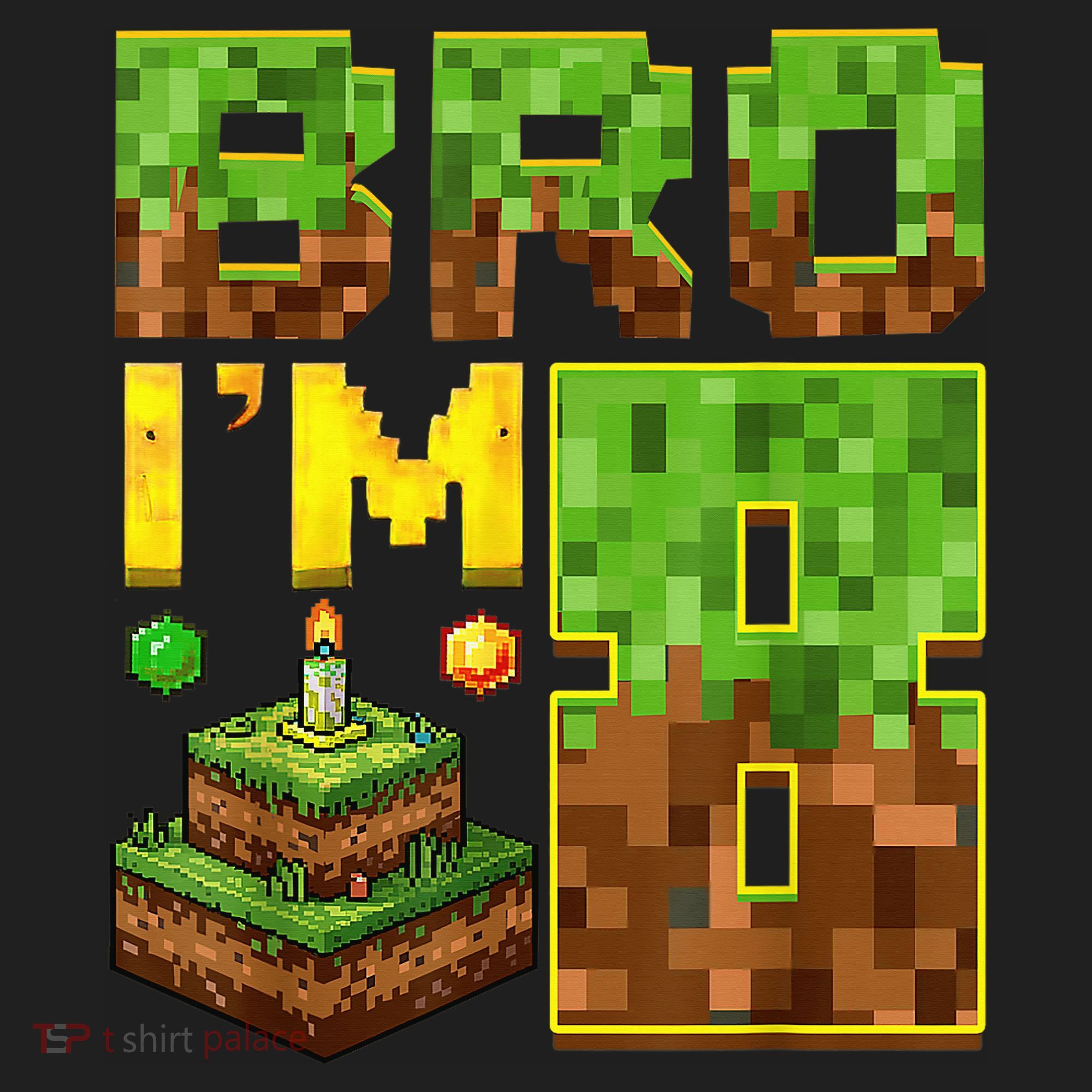 Boy 8th Birthday Boy Bro I’M 8 Year Old Gamer Pixel Golf Towel