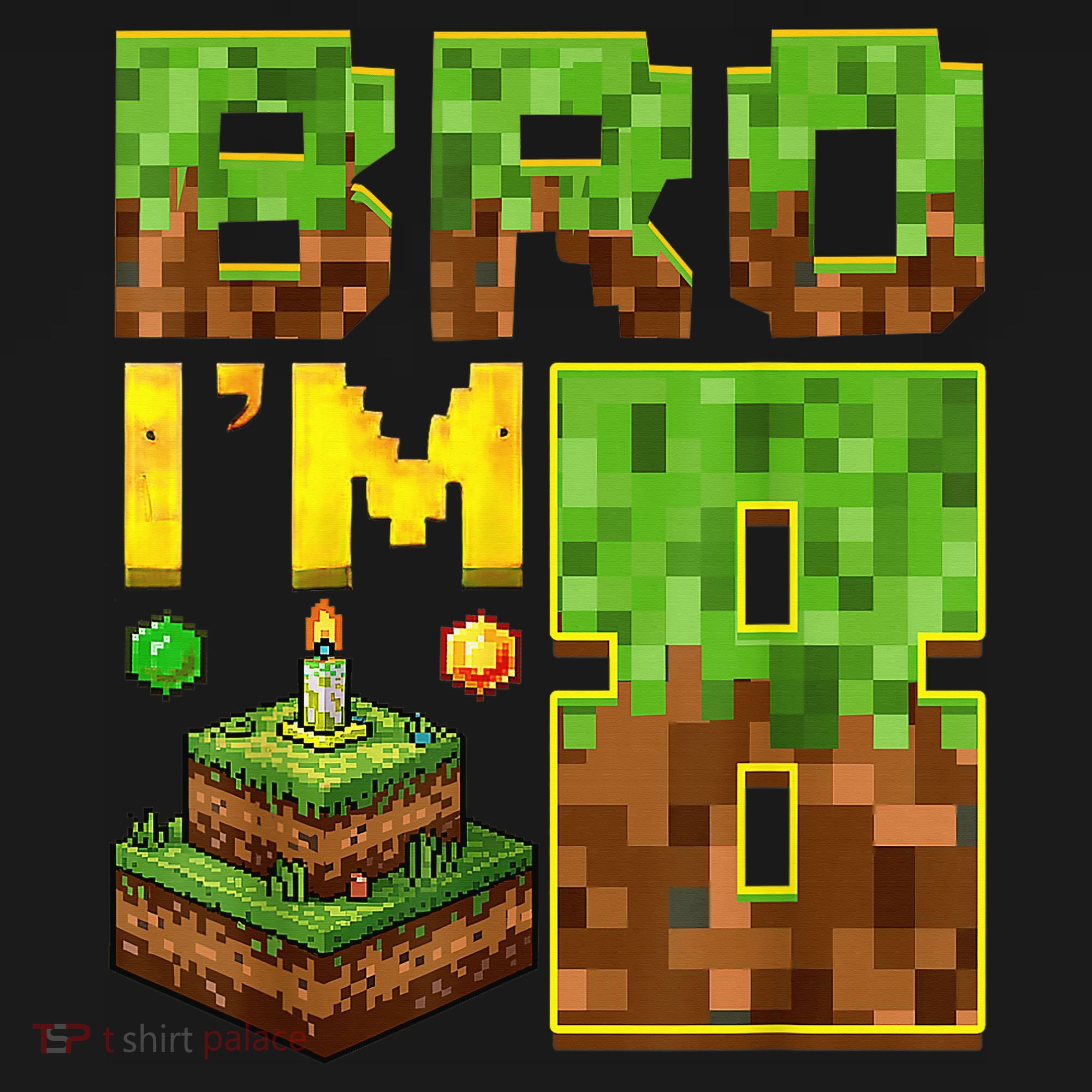 Boy 8th Birthday Boy Bro I’M 8 Year Old Gamer Pixel Kids Long Sleeve Shirt
