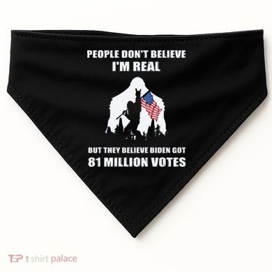 Bigfoot 81 Million Votes Anti Biden USA-Made Doggie Bandana