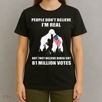 Bigfoot 81 Million Votes Anti Biden T-Shirt thumb 4