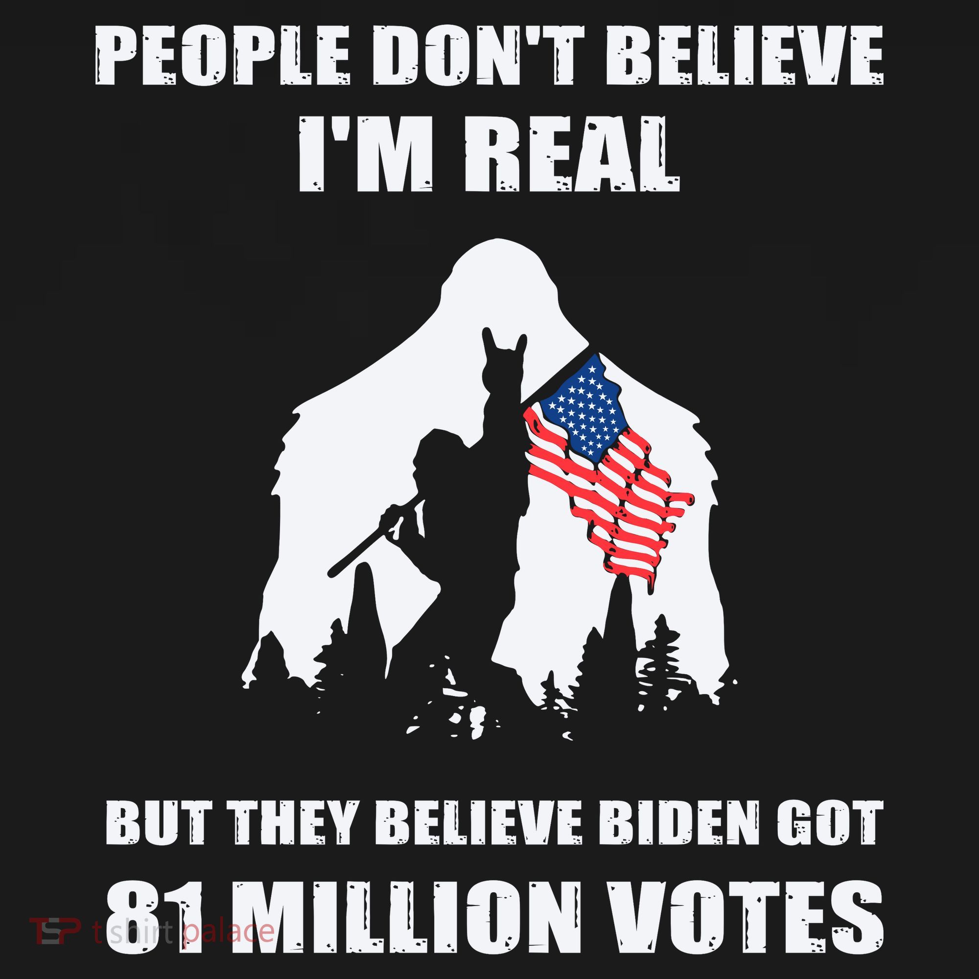 Bigfoot 81 Million Votes Anti Biden Button