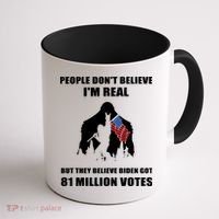 Bigfoot 81 Million Votes Anti Biden Coffee Mug thumb 1