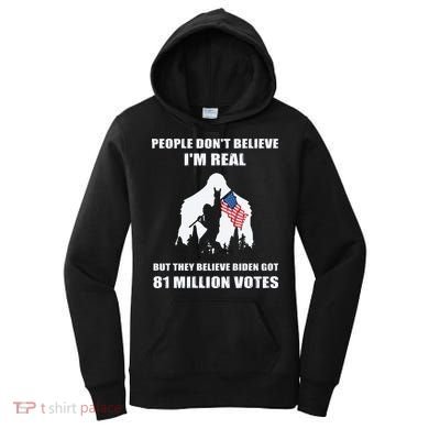 Bigfoot 81 Million Votes Anti Biden Women's Hoodie