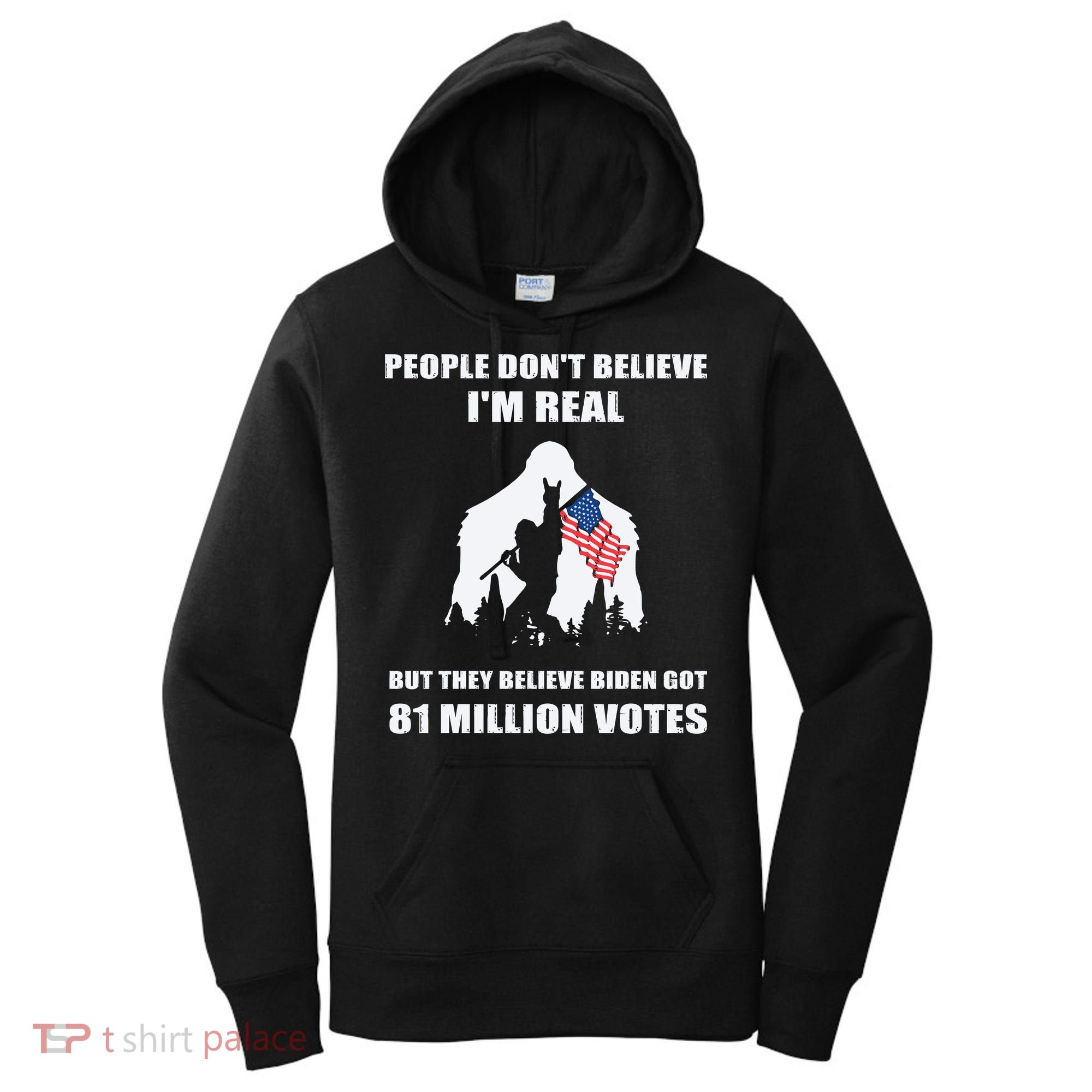 Bigfoot 81 Million Votes Anti Biden Women's Hoodie
