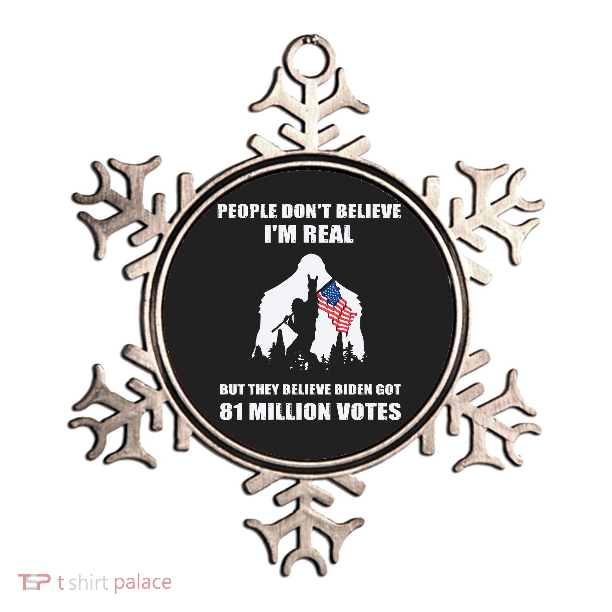 Bigfoot 81 Million Votes Anti Biden Ornament