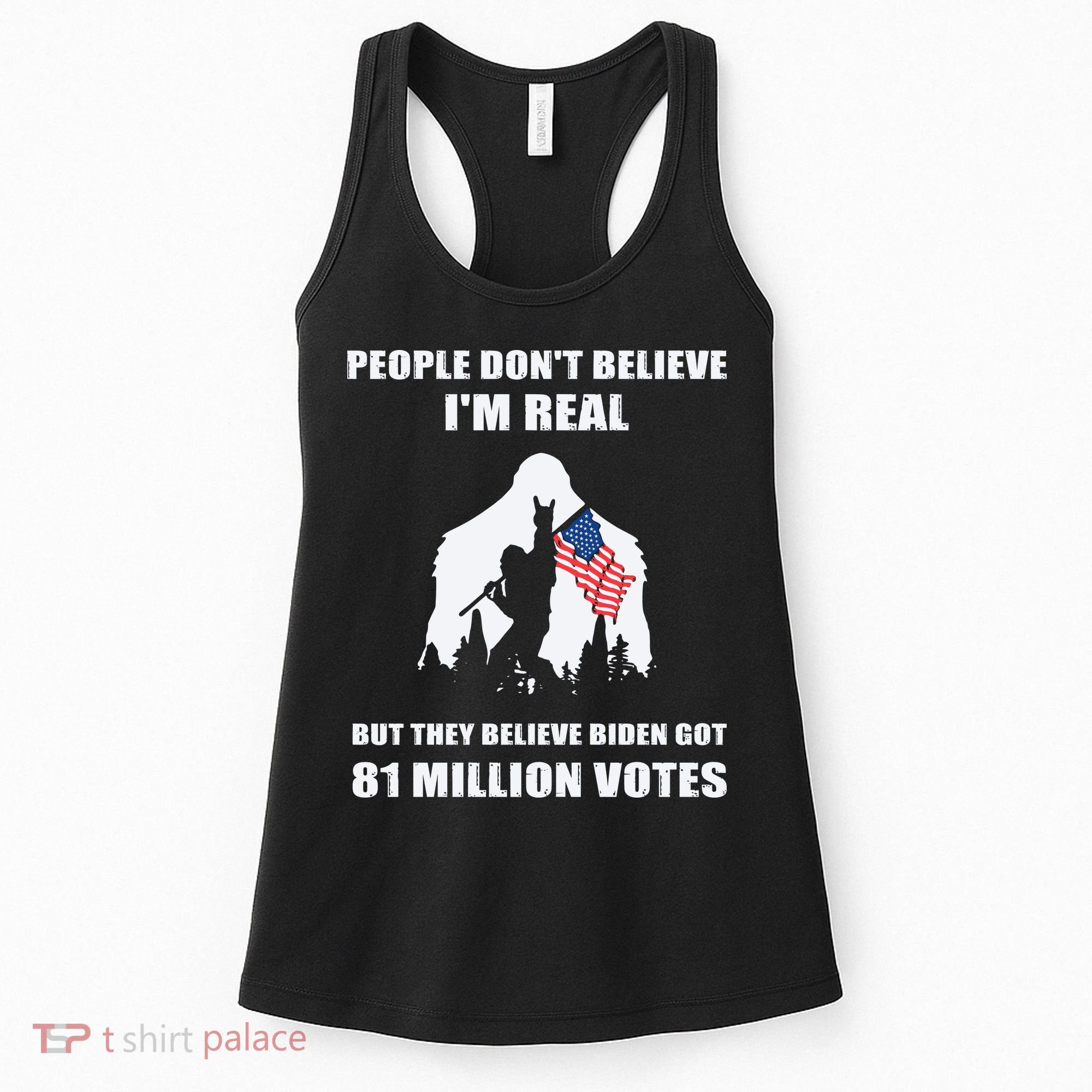 Bigfoot 81 Million Votes Anti Biden Women's Tank Top