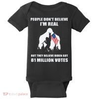 Bigfoot 81 Million Votes Anti Biden Baby Bodysuit thumb 0