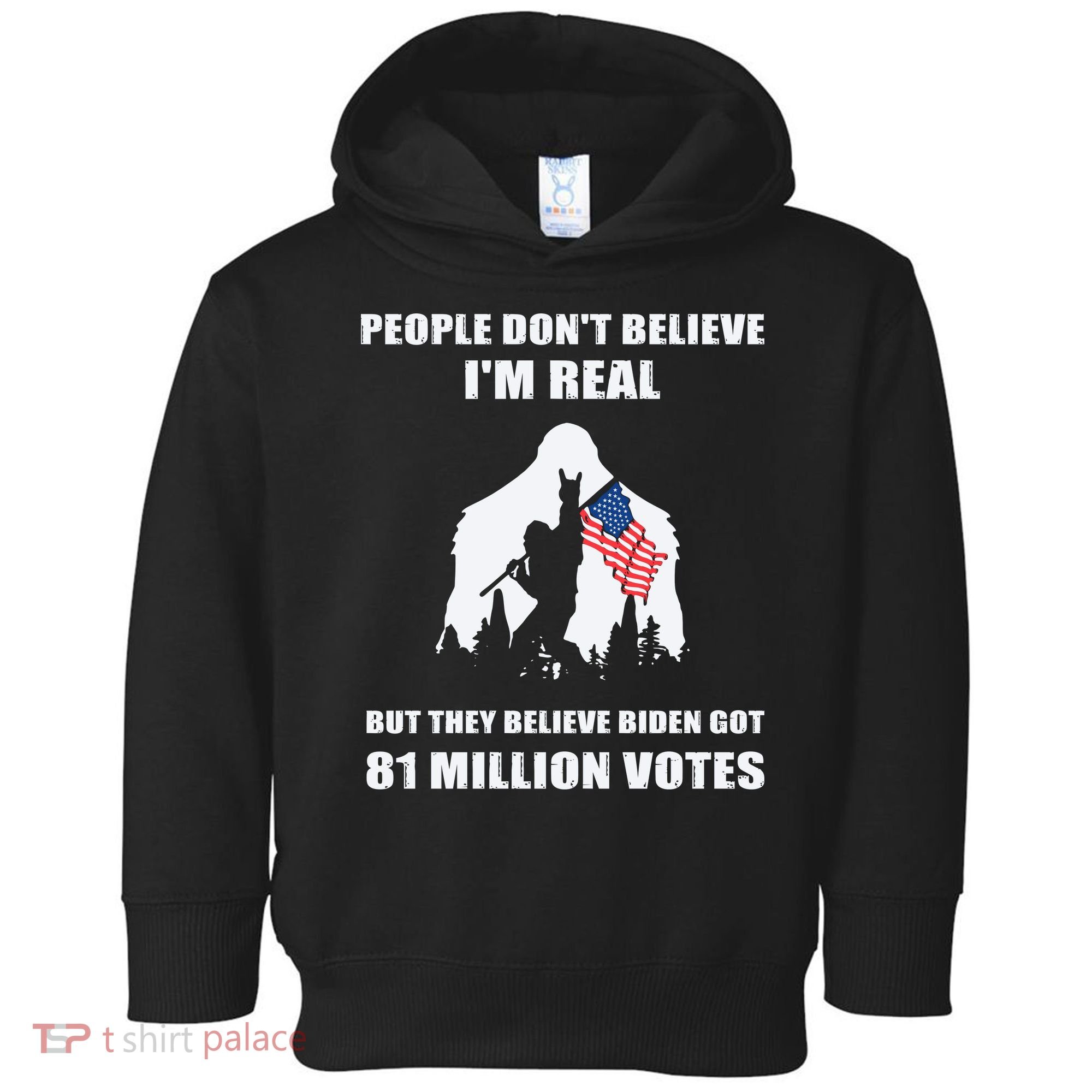 Bigfoot 81 Million Votes Anti Biden Toddler Hoodie