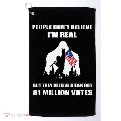 Bigfoot 81 Million Votes Anti Biden Golf Towel