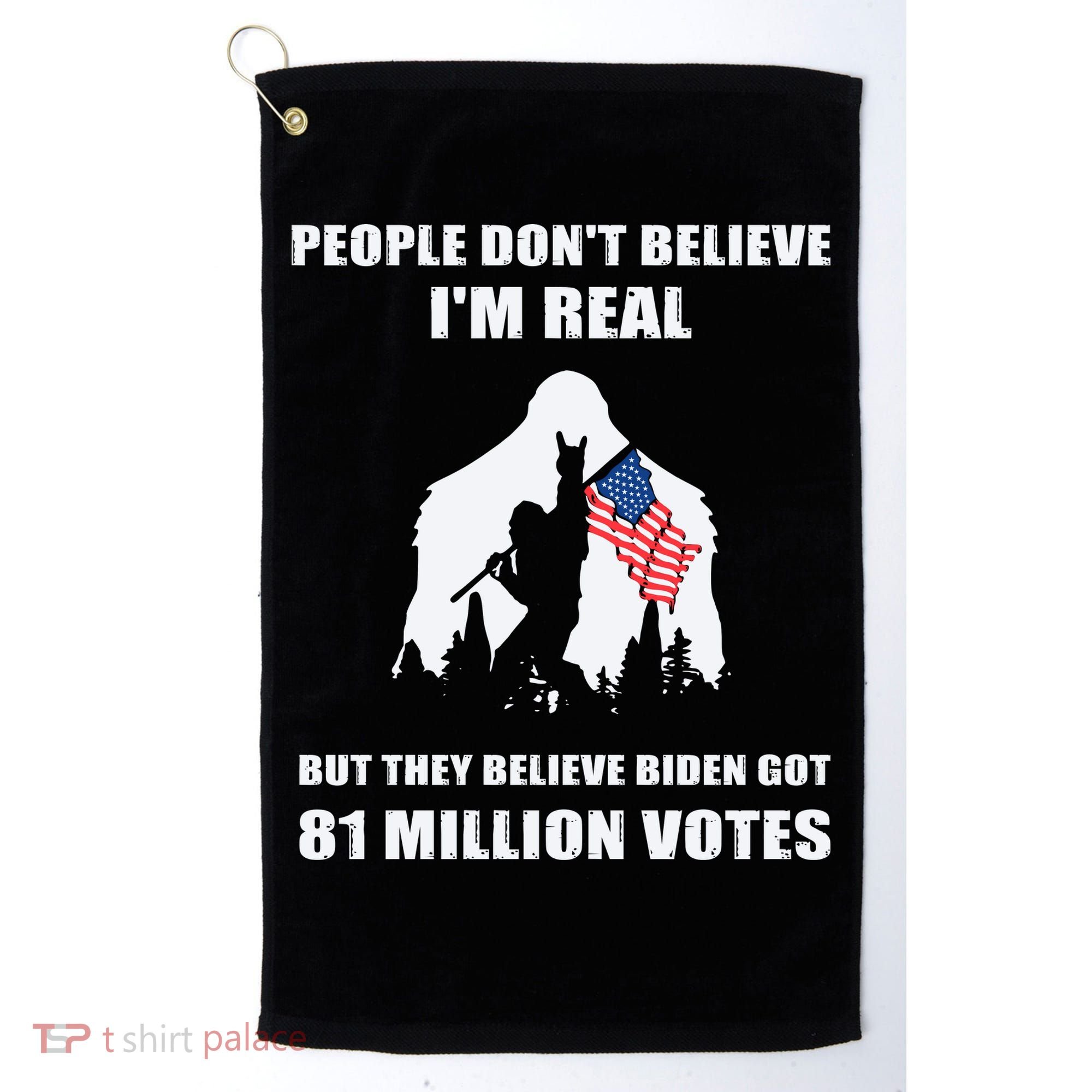 Bigfoot 81 Million Votes Anti Biden Golf Towel