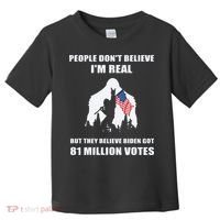 Bigfoot 81 Million Votes Anti Biden Toddler T-Shirt thumb 0