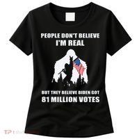 Bigfoot 81 Million Votes Anti Biden Women's T-Shirt thumb 0