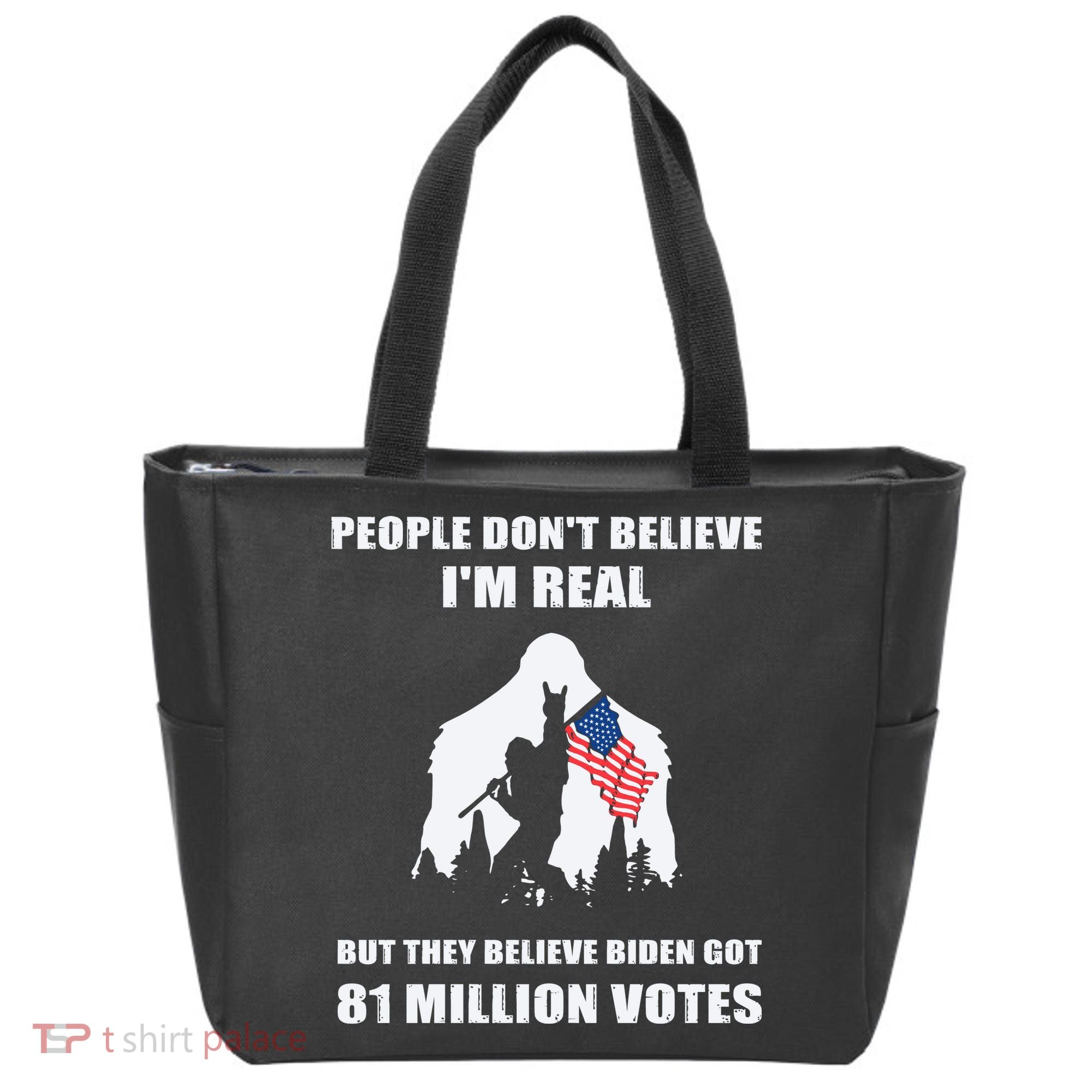 Bigfoot 81 Million Votes Anti Biden Tote Bag