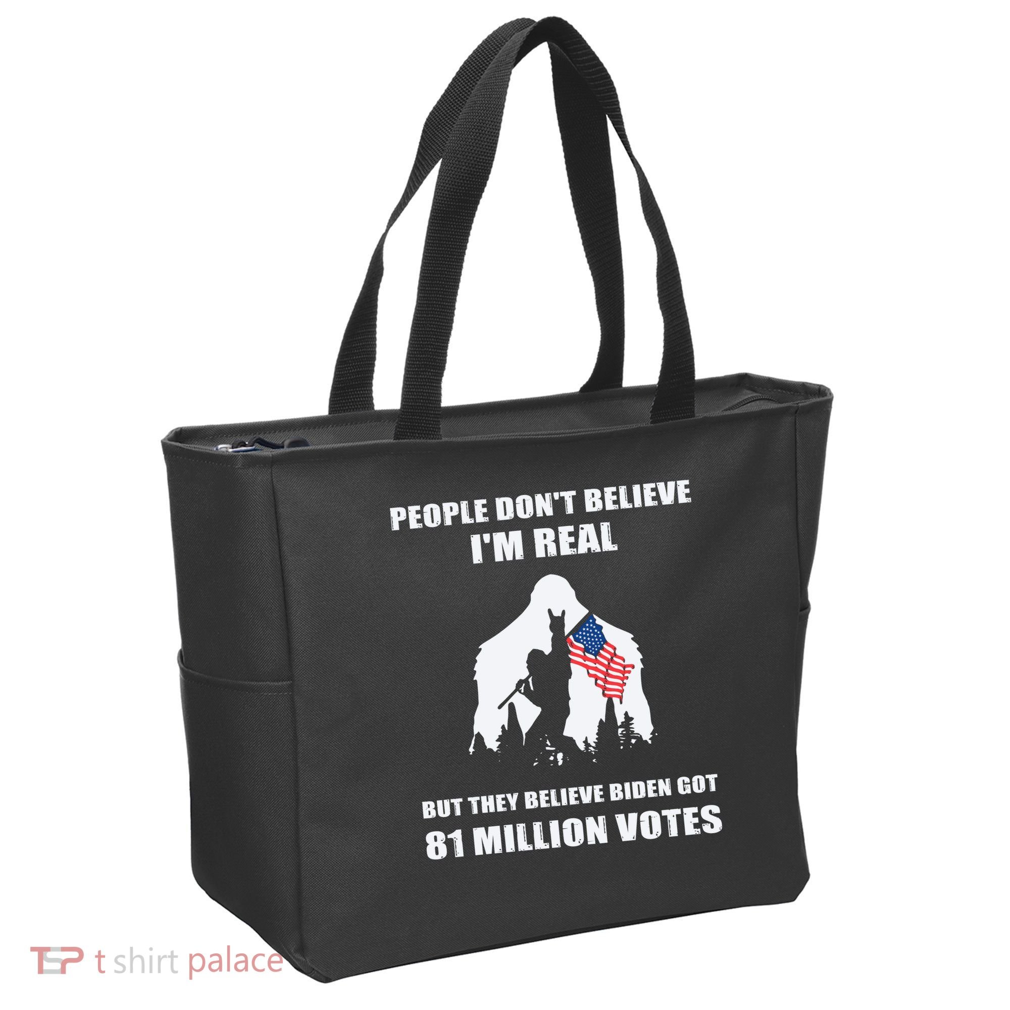 Bigfoot 81 Million Votes Anti Biden Tote Bag