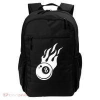 Billiard 8ball Pool Billiard Flame Billiard Ball Flame Funny Gift Backpack thumb 0