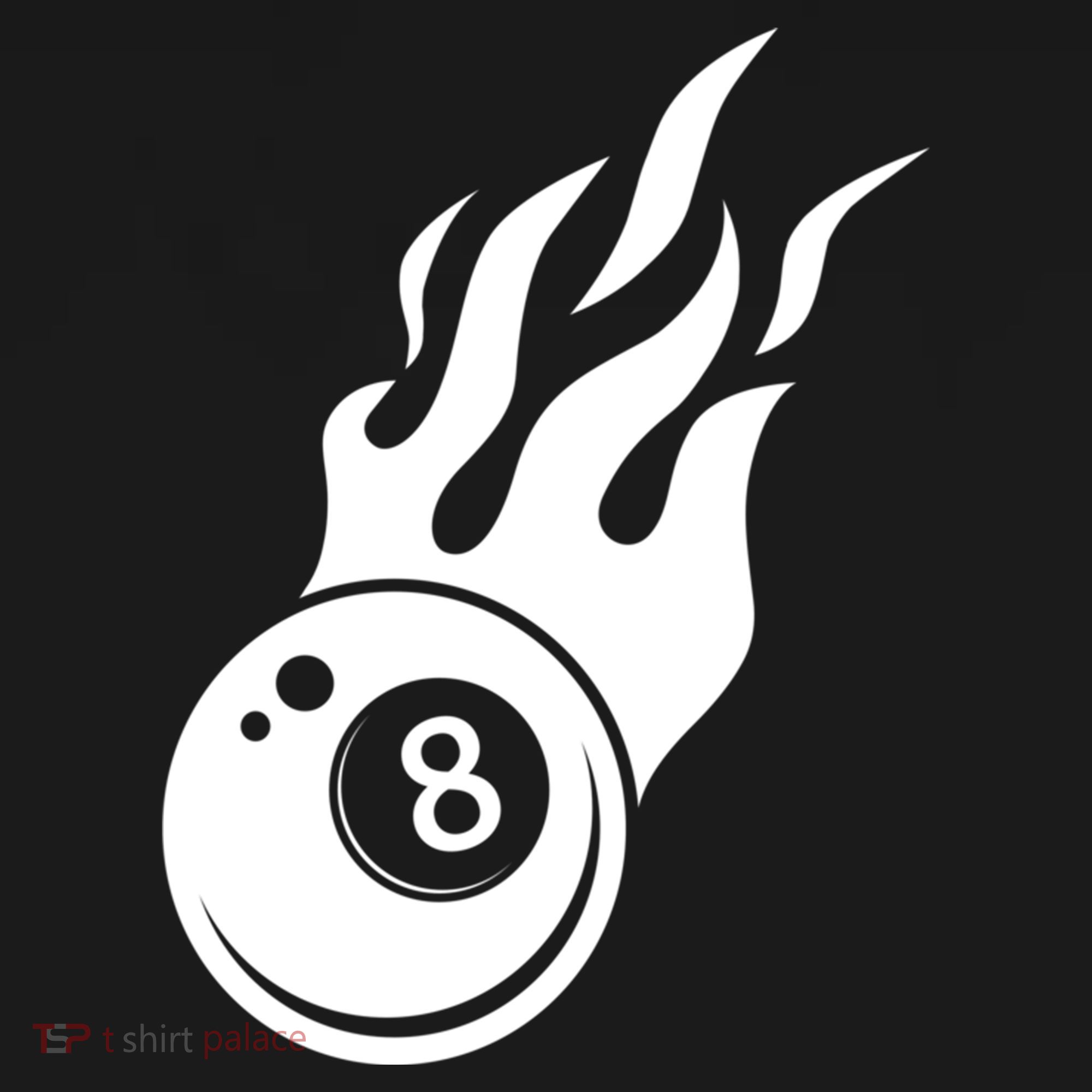 Billiard 8ball Pool Billiard Flame Billiard Ball Flame Funny Gift Backpack