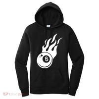 Billiard 8ball Pool Billiard Flame Billiard Ball Flame Funny Gift Women's Hoodie thumb 0
