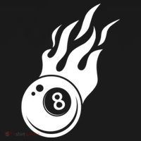 Billiard 8ball Pool Billiard Flame Billiard Ball Flame Funny Gift Women's Hoodie thumb 2