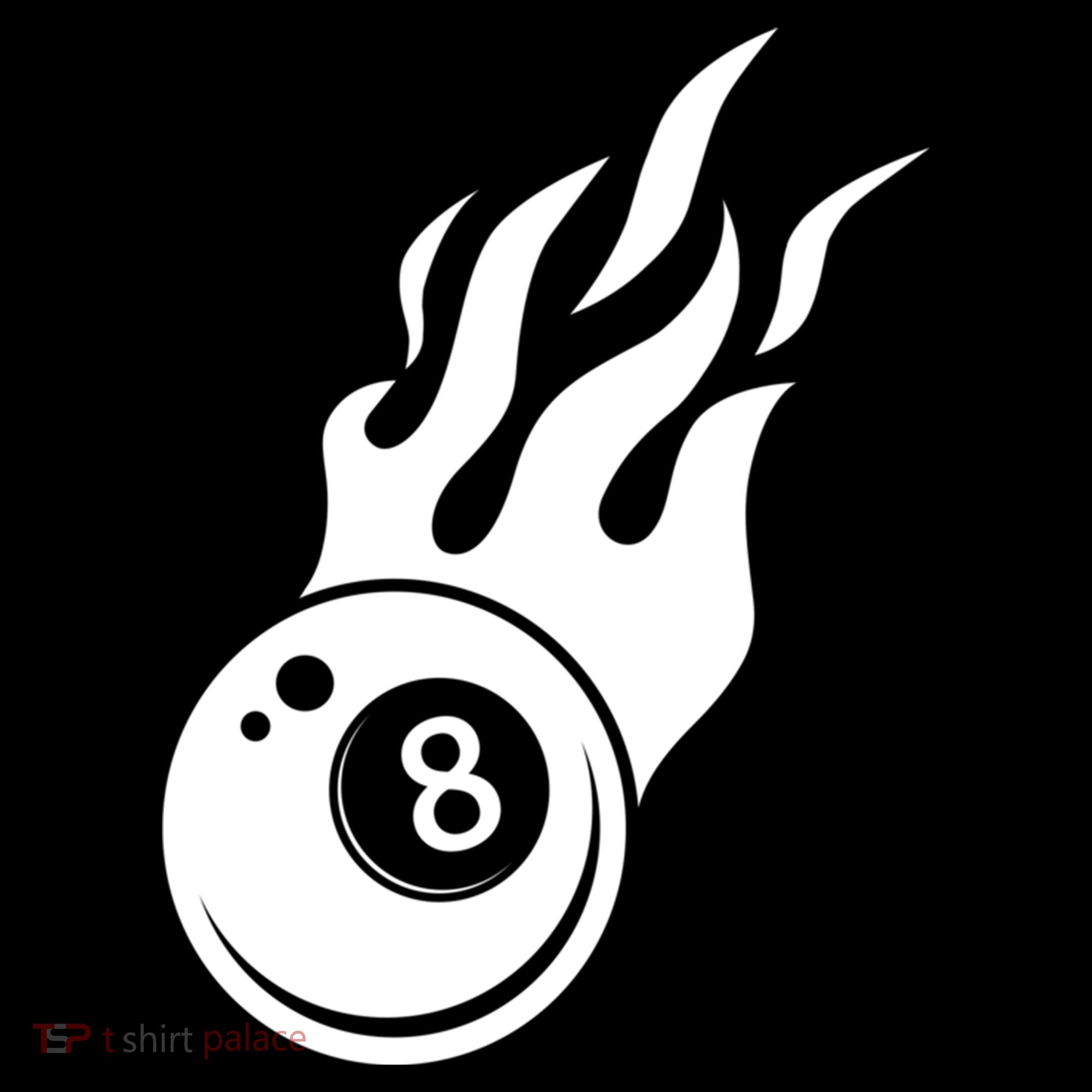 Billiard 8ball Pool Billiard Flame Billiard Ball Flame Funny Gift Women's Hoodie